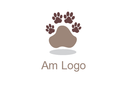 paw prints logo