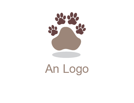 paw prints logo