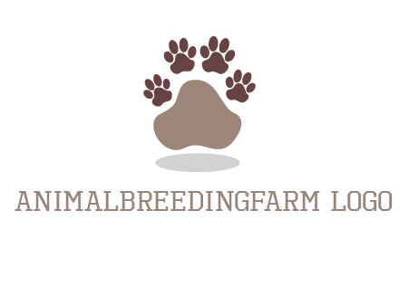 paw prints logo