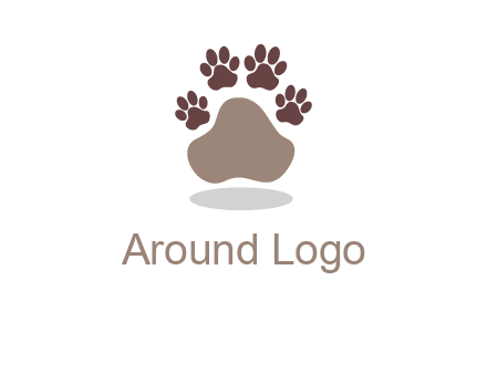 paw prints logo