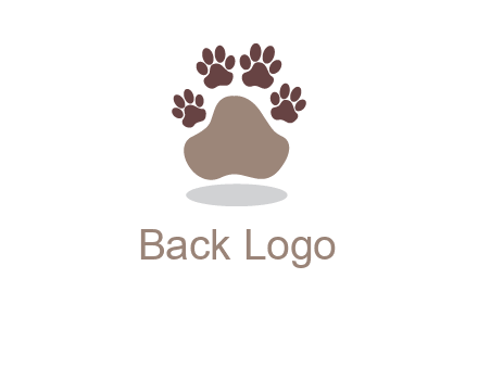 paw prints logo