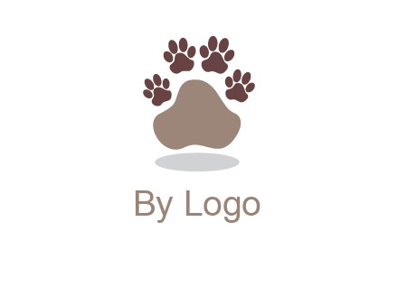 paw prints logo