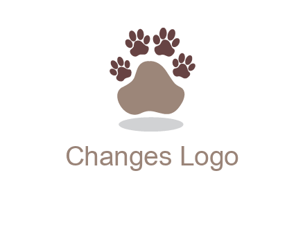 paw prints logo