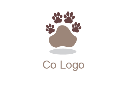 paw prints logo