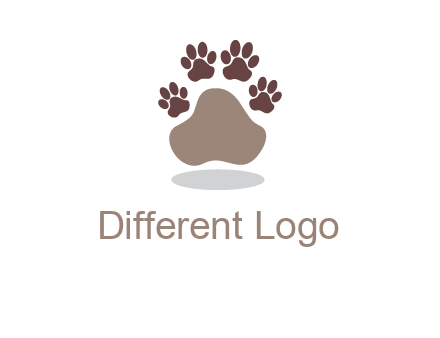 paw prints logo