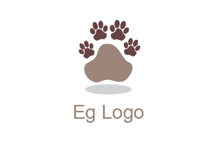 paw prints logo