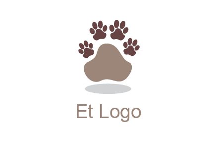 paw prints logo