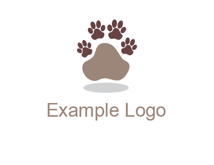 paw prints logo