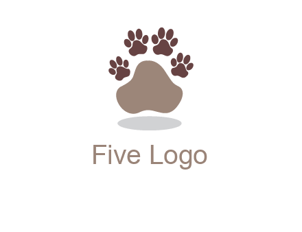 paw prints logo