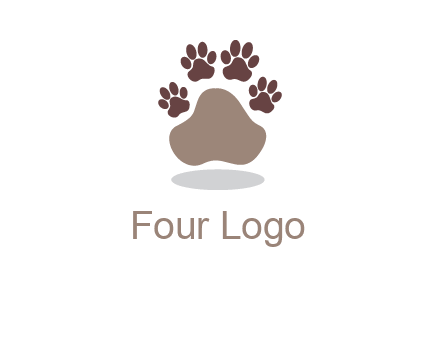 paw prints logo