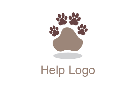 paw prints logo