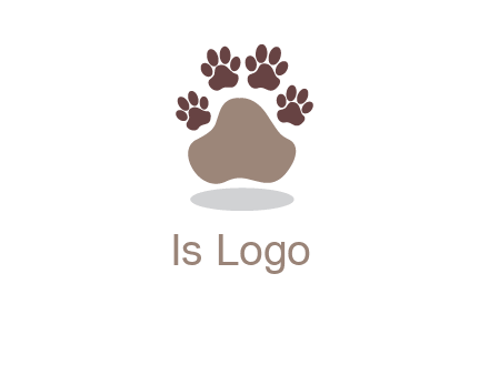 paw prints logo