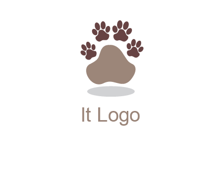 paw prints logo