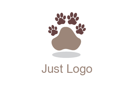 paw prints logo