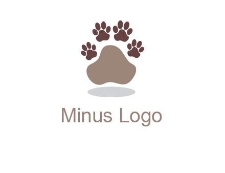 paw prints logo