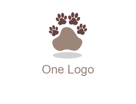 paw prints logo