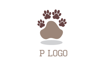 paw prints logo