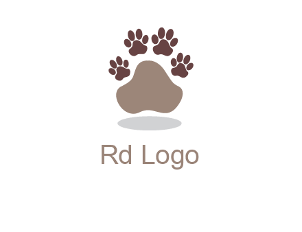 paw prints logo