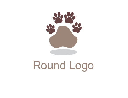 paw prints logo