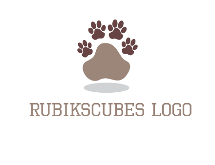 paw prints logo
