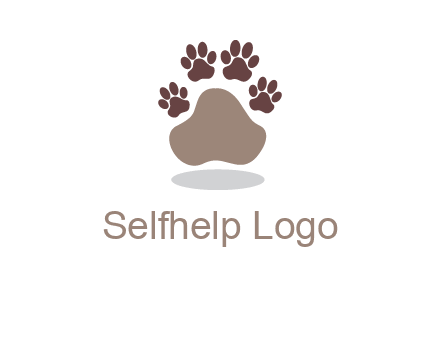 paw prints logo