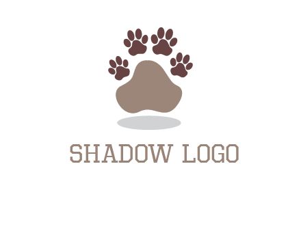 paw prints logo