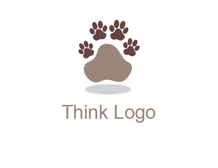 paw prints logo