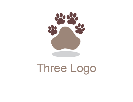 paw prints logo