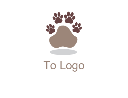 paw prints logo