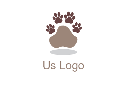 paw prints logo