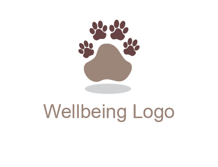 paw prints logo