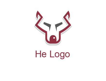wolf face outline logo