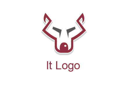 wolf face outline logo