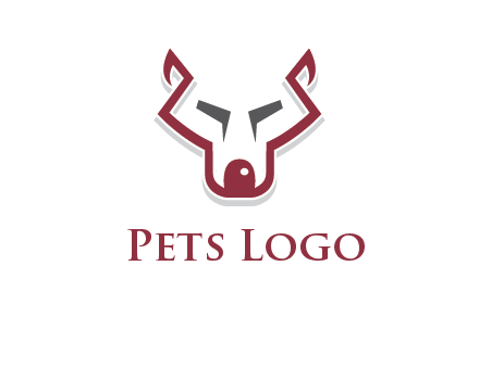 wolf face outline logo