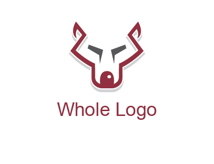 wolf face outline logo