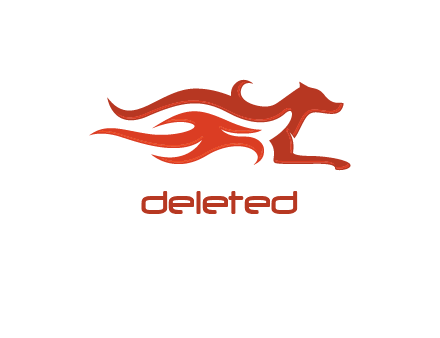 dog on fire logo