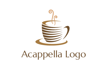 line art coffee mug logo