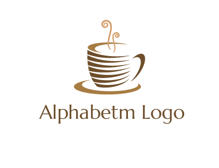 line art coffee mug logo