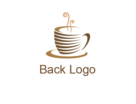 line art coffee mug logo