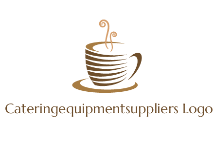 line art coffee mug logo