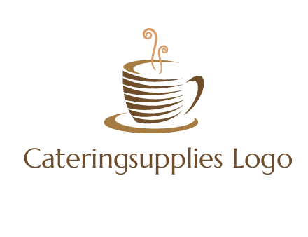 line art coffee mug logo