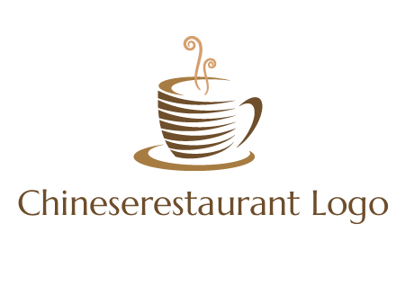 line art coffee mug logo