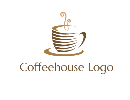 line art coffee mug logo