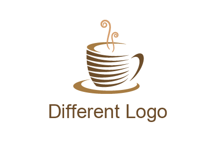 line art coffee mug logo