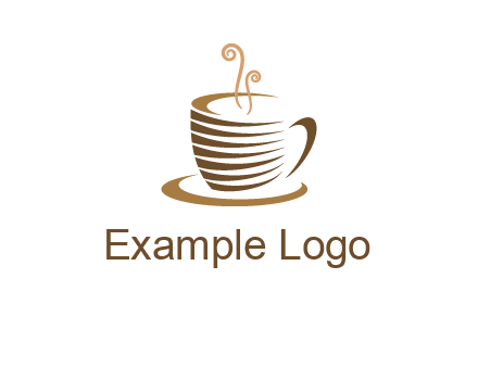line art coffee mug logo