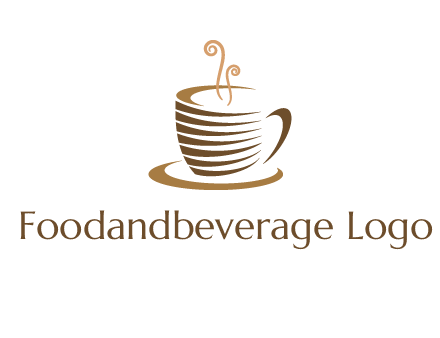 line art coffee mug logo