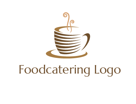 line art coffee mug logo