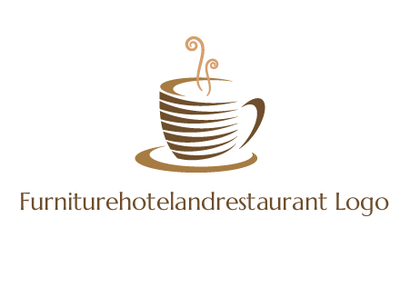 line art coffee mug logo