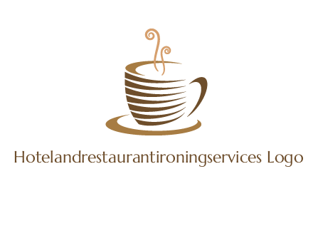 line art coffee mug logo