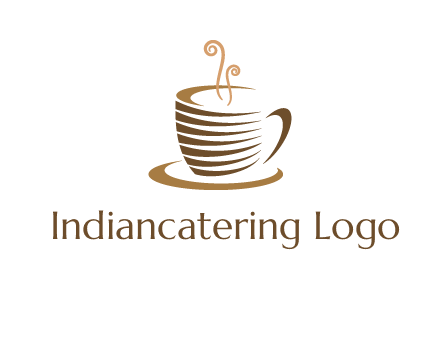 line art coffee mug logo